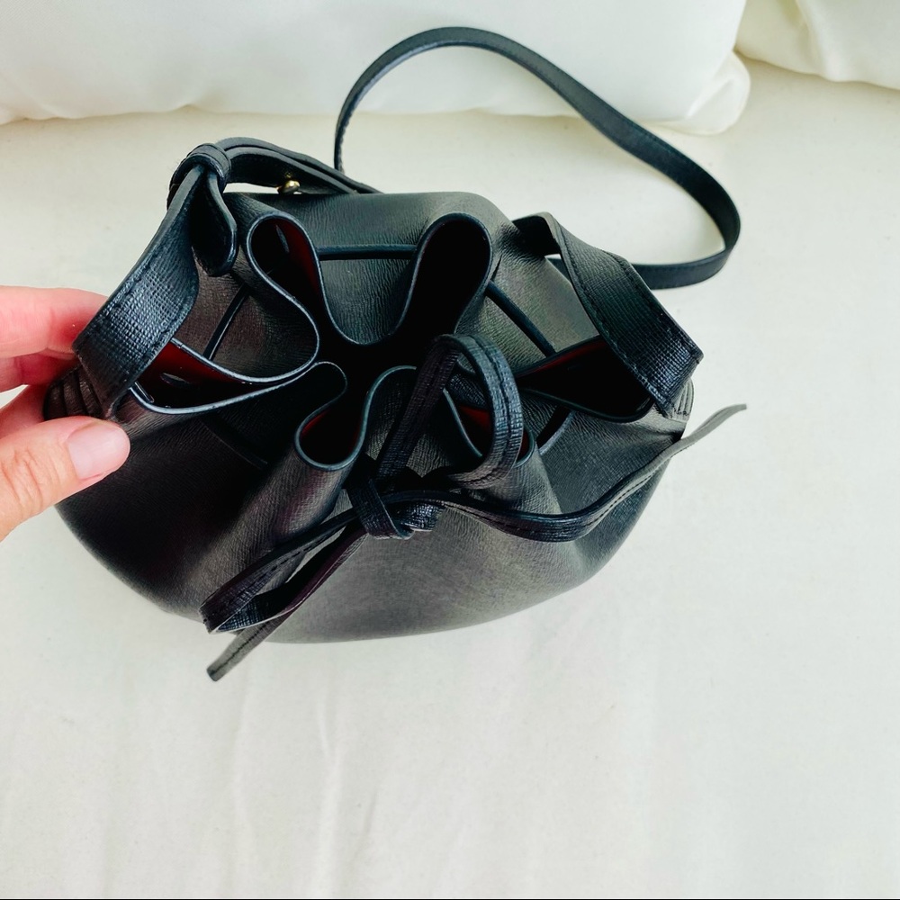 Mansur Gavriel Black Saffiano Mini Bucket Bag EUC - Picture 12 of 16